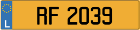 Trailer License Plate